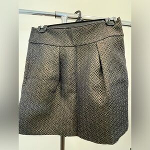 Loft size 2 skirt- gold, black, and some blue